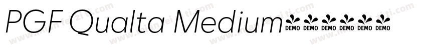 PGF Qualta Medium字体转换